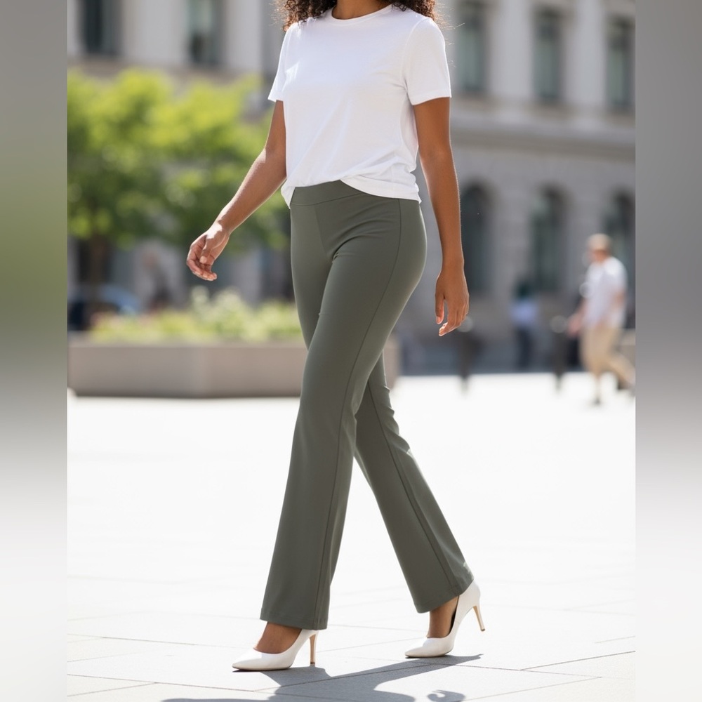 Simply Vera Vera Wang Women’s Grey Boot Cut Pants NWT Size M Stretch Material
